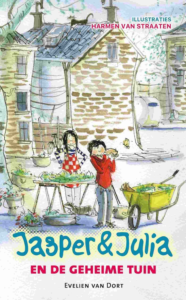 Book cover for Jasper en Julia en de geheime tuin