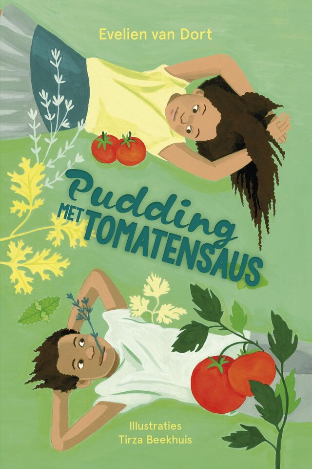 Portada de libro para Pudding met tomatensaus