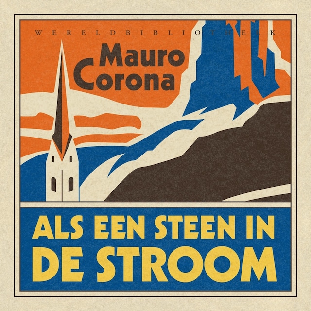 Book cover for Als een steen in de stroom