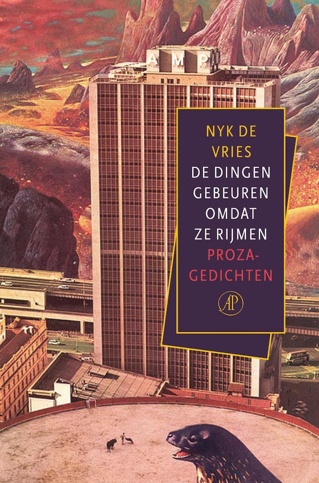 Buchcover für De dingen gebeuren omdat ze rijmen