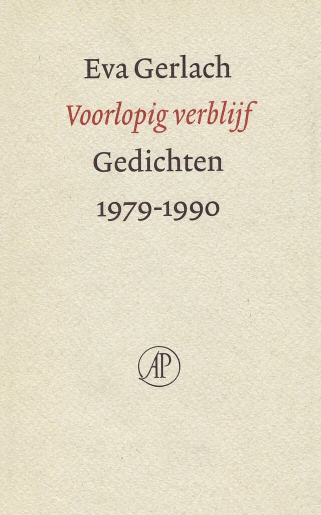 Book cover for Voorlopig verblijf