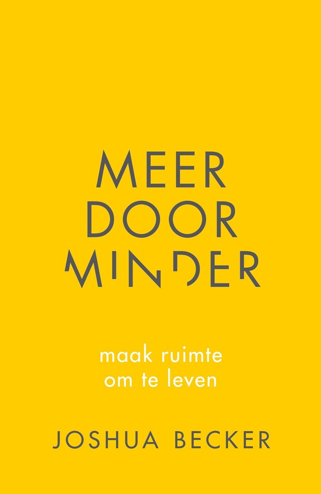 Boekomslag van Meer door minder