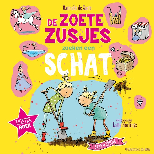 Copertina del libro per De Zoete Zusjes zoeken een schat