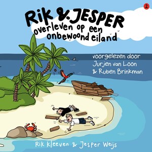 Rik en Jesper overleven op een onbewoond eiland - luisterboek