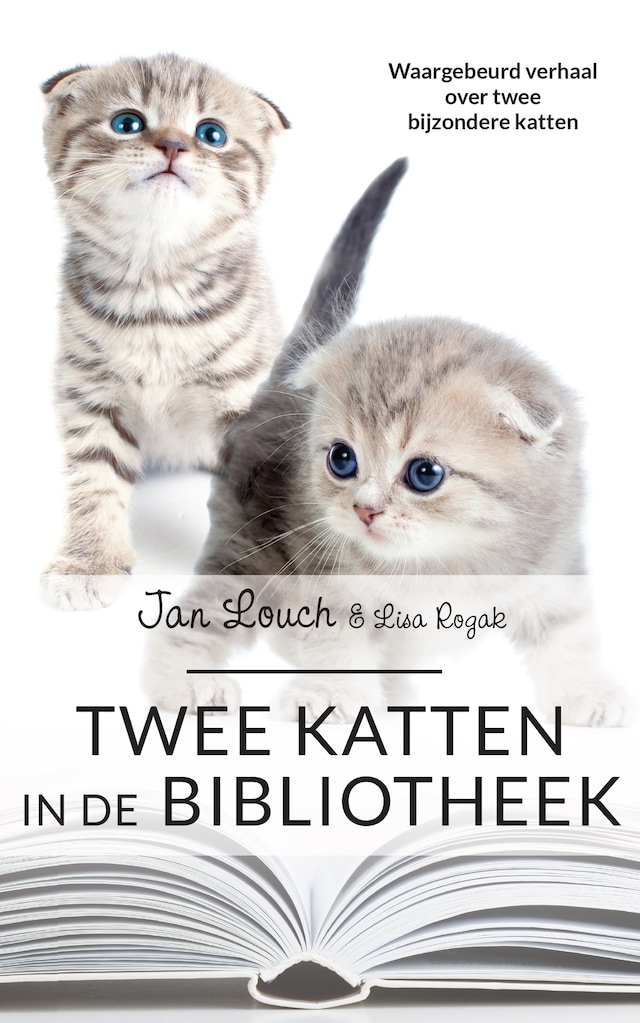 Boekomslag van Twee katten in de bibliotheek