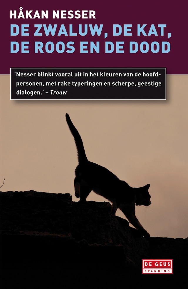 Book cover for De zwaluw, de kat, de roos en de dood