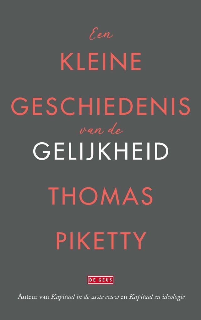 Portada de libro para Een kleine geschiedenis van de gelijkheid