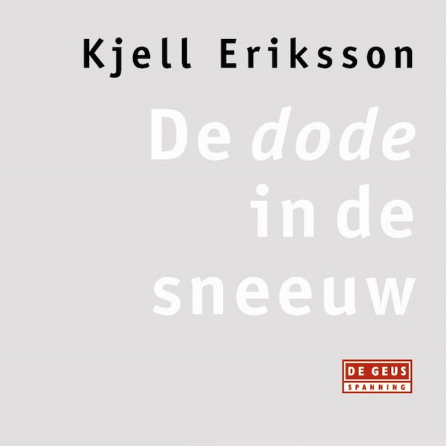 Book cover for De dode in de sneeuw