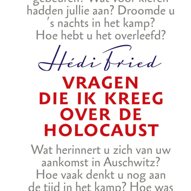 Boekomslag van Vragen die ik kreeg over de Holocaust