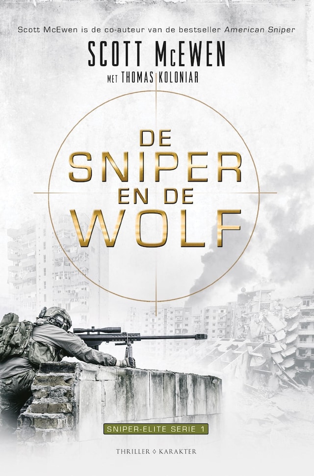 Book cover for De sniper en de wolf