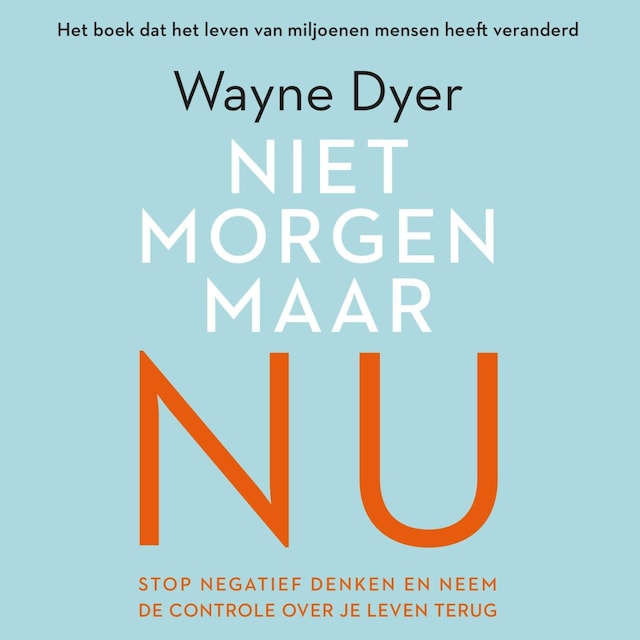 Book cover for Niet morgen, maar nu