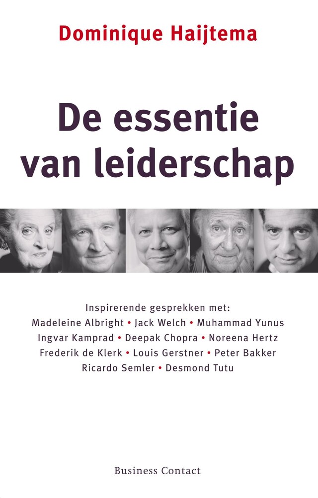 Copertina del libro per De essentie van leiderschap