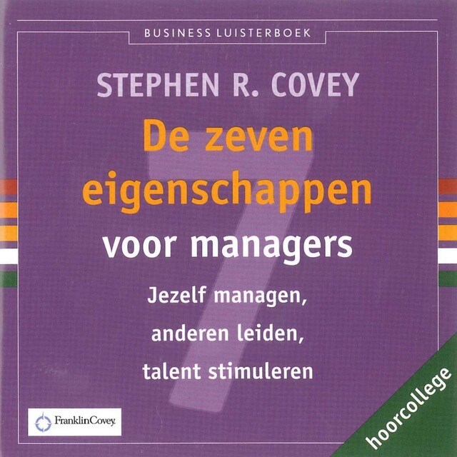 Book cover for De zeven eigenschappen voor managers