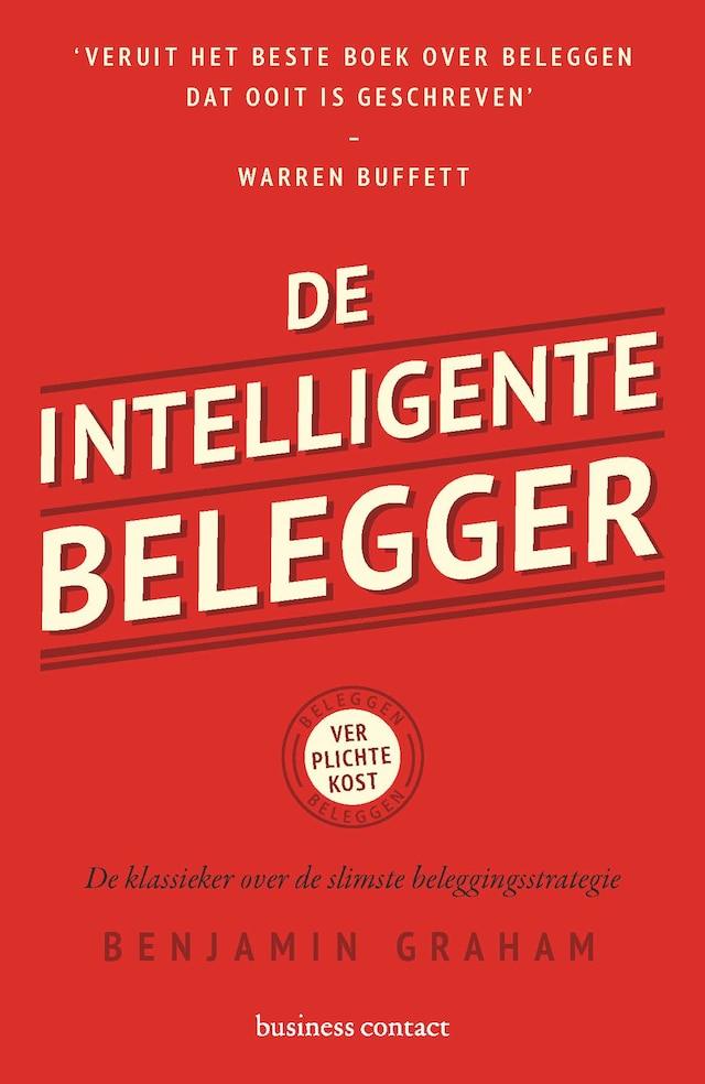 Book cover for De intelligente belegger