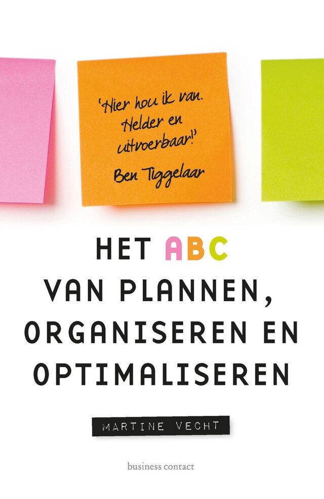 Kirjankansi teokselle Het ABC van plannen, organiseren en optimaliseren