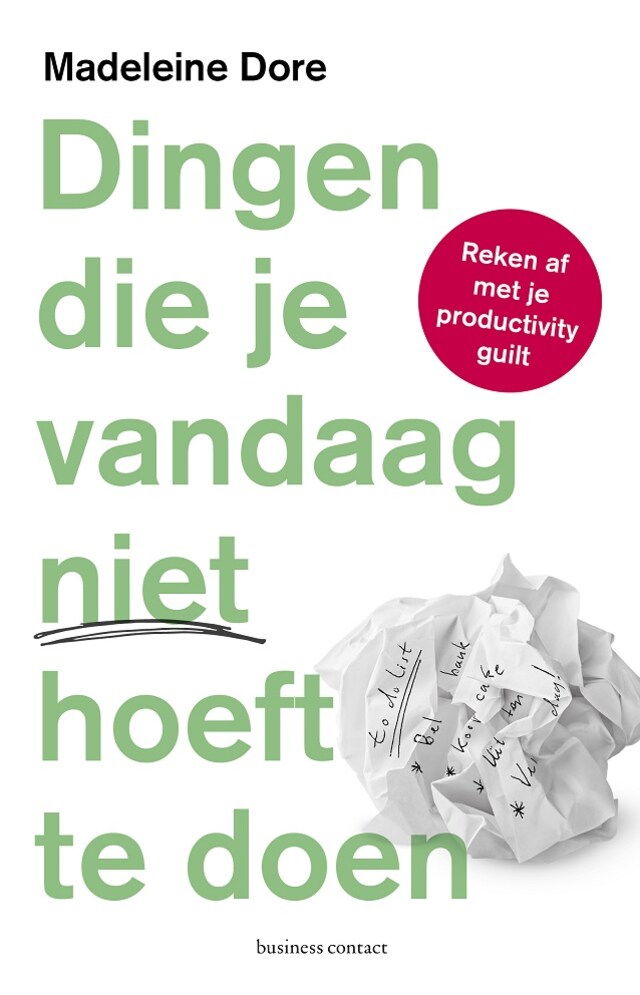 Book cover for Dingen die je vandaag niet hoeft te doen