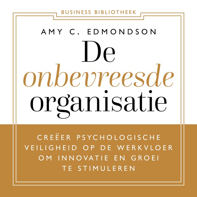 Book cover for De onbevreesde organisatie