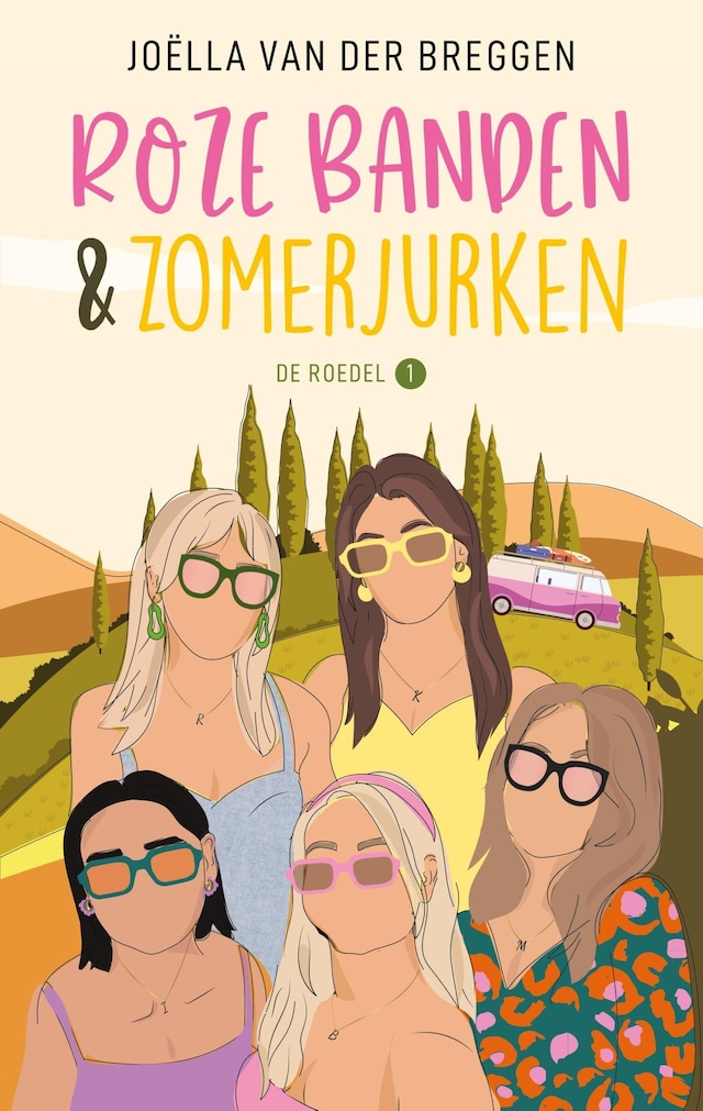 Book cover for Roze banden en zomerjurken