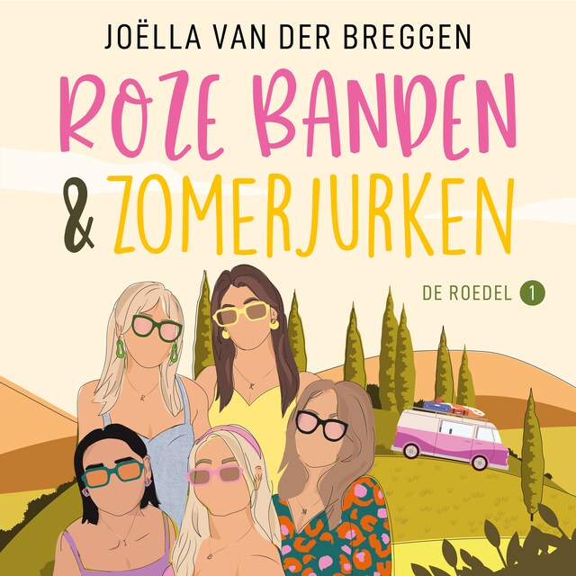 Book cover for Roze banden en zomerjurken