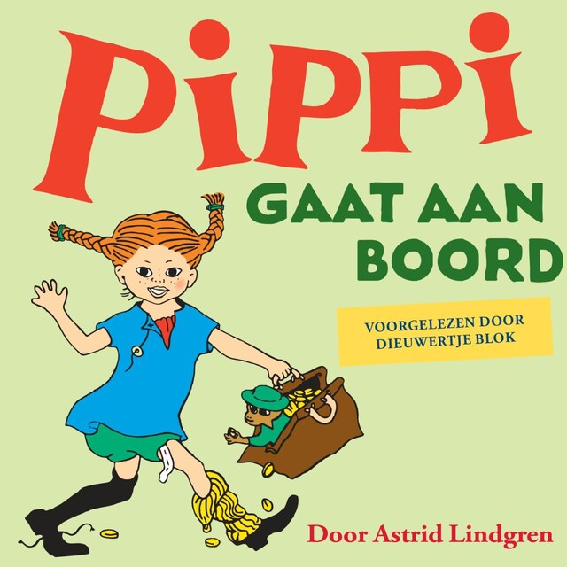 Book cover for Pippi gaat aan boord