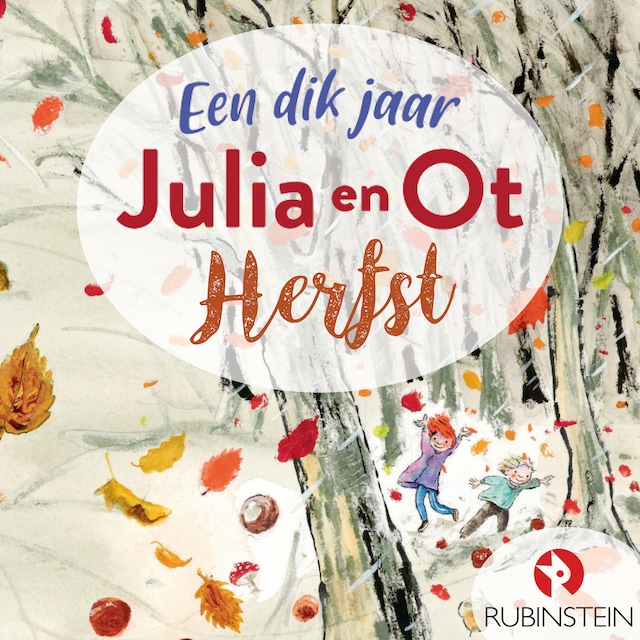Okładka książki dla Een dik jaar Julia en Ot - herfst