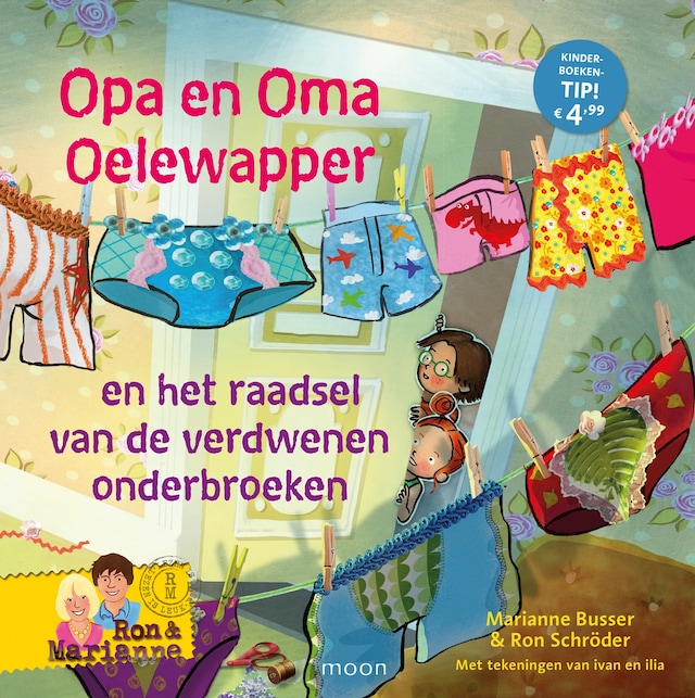 Okładka książki dla Opa en oma Oelewapper en het raadsel van de verdwenen onderbroeken