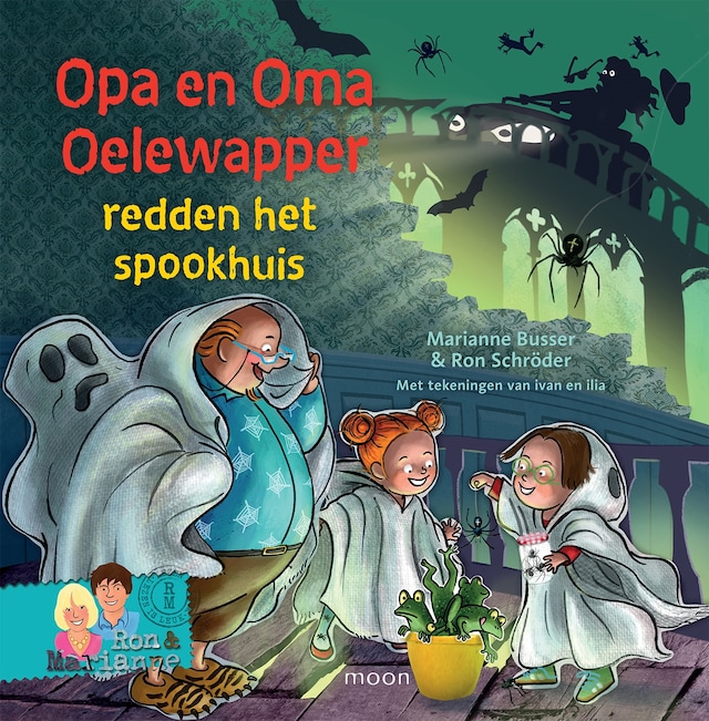 Book cover for Opa en oma Oelewapper redden het spookhuis