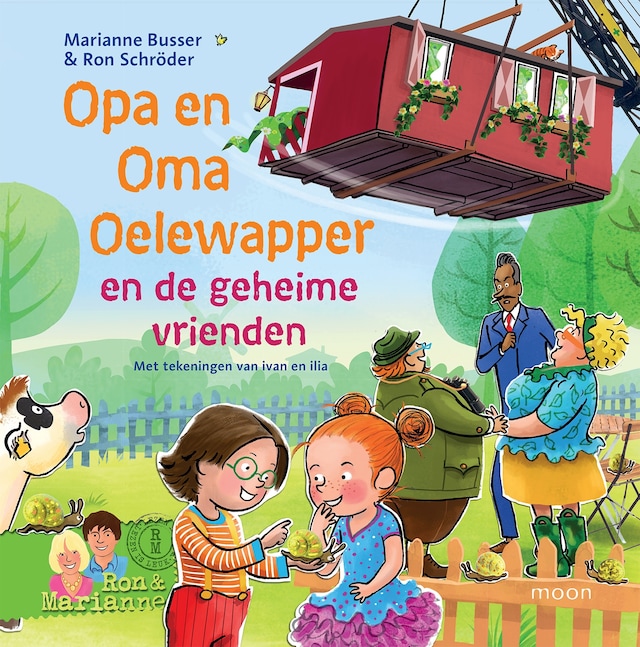 Book cover for Opa en Oma Oelewapper en de geheime vrienden