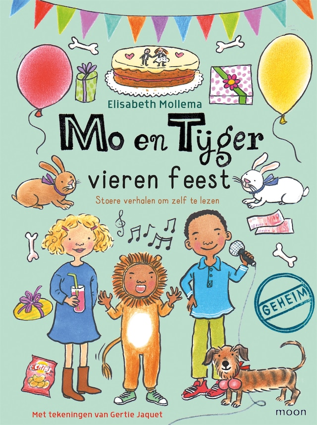 Okładka książki dla Mo en Tijger vieren feest