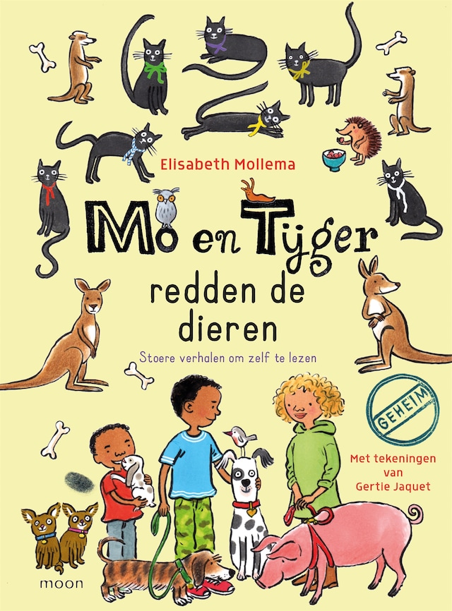 Okładka książki dla Mo en Tijger redden de dieren