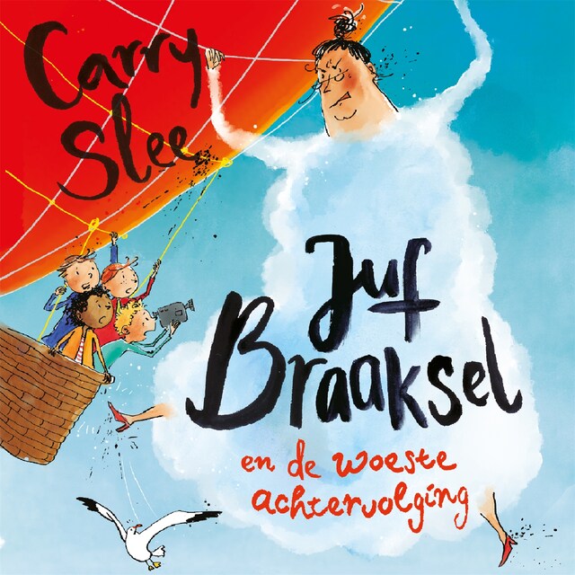 Book cover for Juf Braaksel en de woeste achtervolging