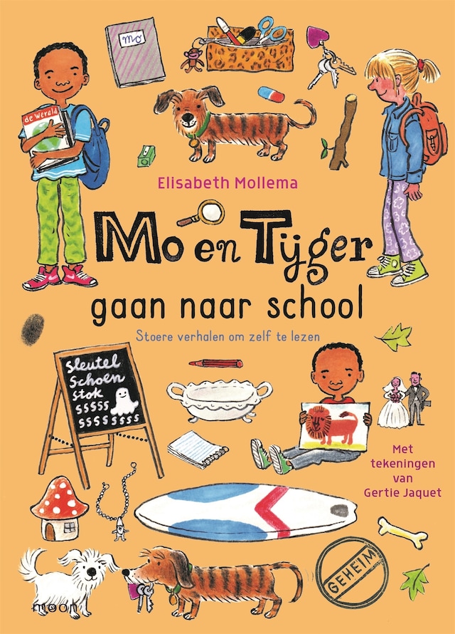 Okładka książki dla Mo en Tijger gaan naar school