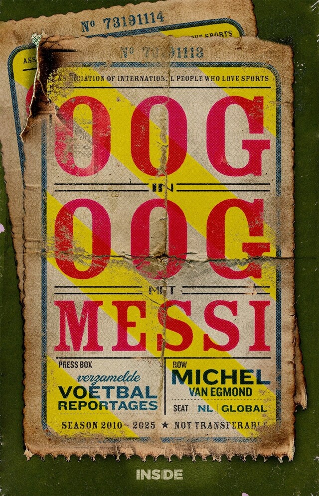 Book cover for Oog in oog met Messi