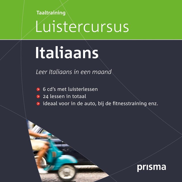 Boekomslag van Prisma Luistercursus Italiaans