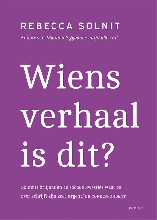 Book cover for Wiens verhaal is dit?