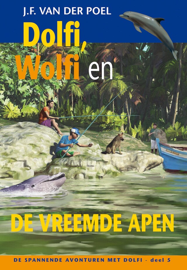 Portada de libro para Dolfi wolfi en de vreemde apen