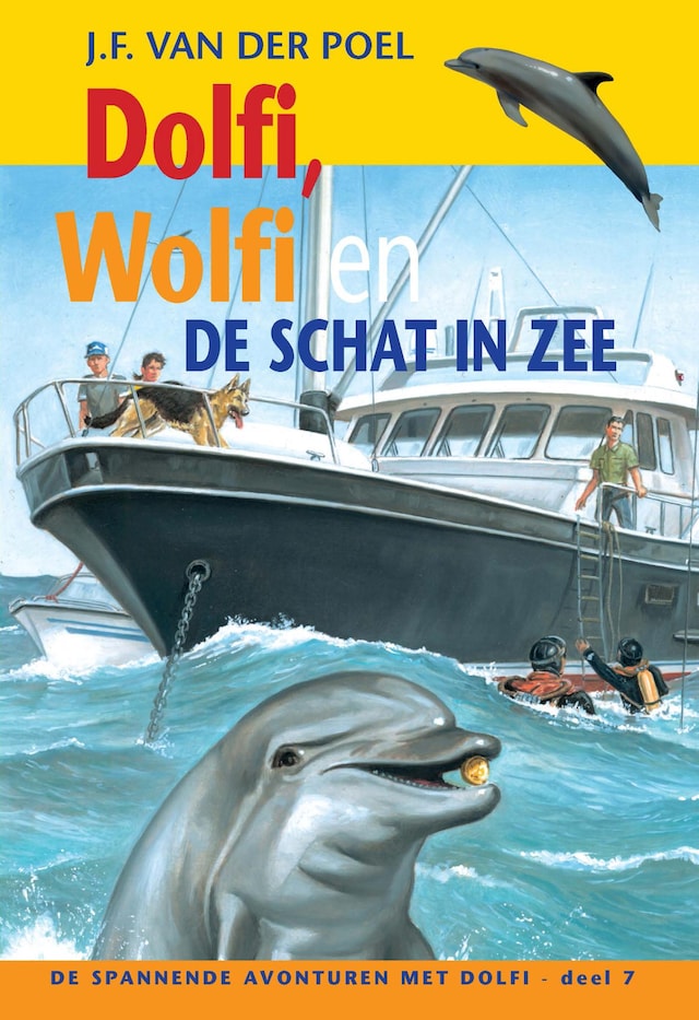 Boekomslag van Dolfi, Wolfi en de schat in zee