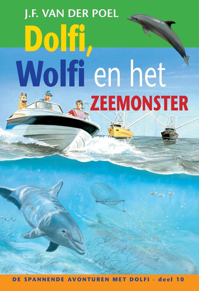 Dolfi, Wolfi en het zeemonster Bokomslag for Dolfi, Wolfi en het zeemonster