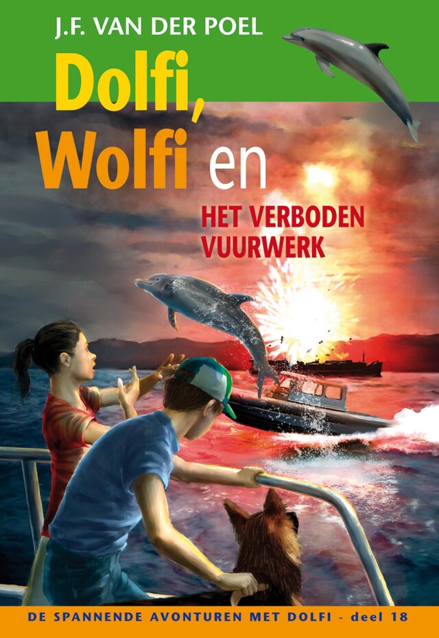 Boekomslag van Dolfi, Wolfi en het verboden vuurwerk