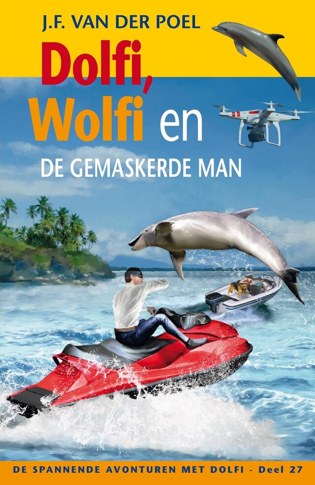 Couverture de livre pour Dolfi en Wolfi en de gemaskerde man