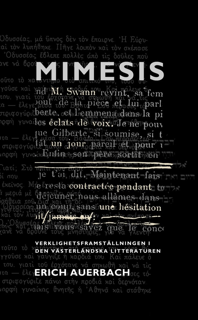 Boekomslag van Mimesis : Verklighetsframställningen i den västerländska litteraturen
