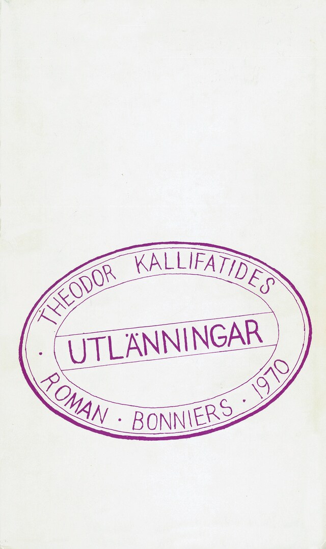 Book cover for Utlänningar
