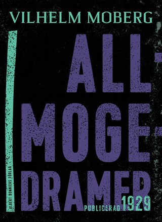 Allmogedramer : två dramer bookCoverFor