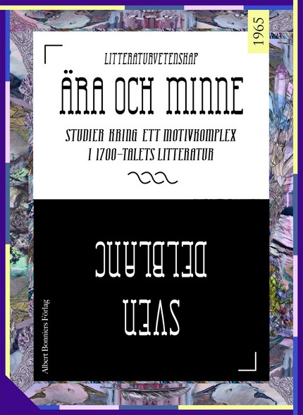 Ära och minne : studier kring ett motivkomplex i 1700-talslitteratur bookCoverFor