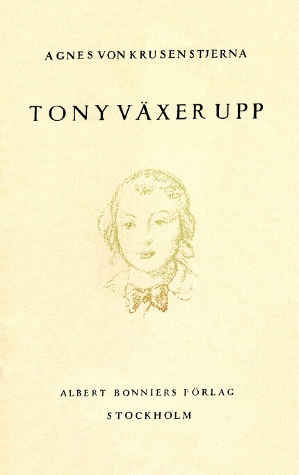 Tony växer upp: scener ur ett barndomsliv bookCoverFor