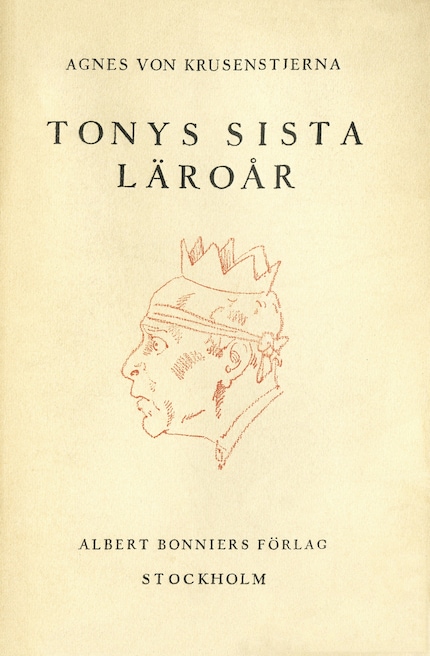 Tonys sista läroår bookCoverFor