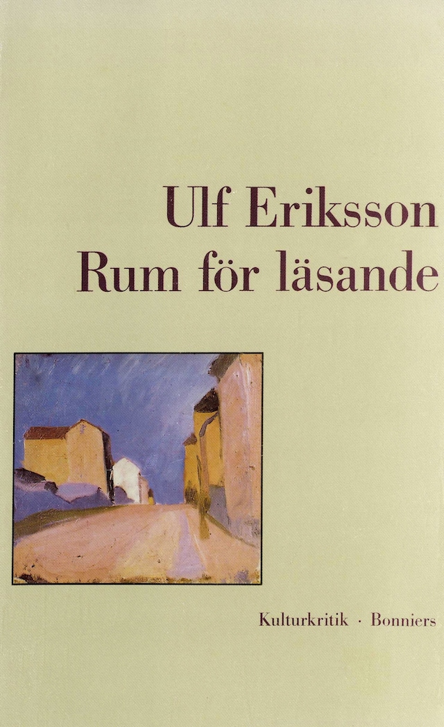 Book cover for Rum för läsande : kulturkritik
