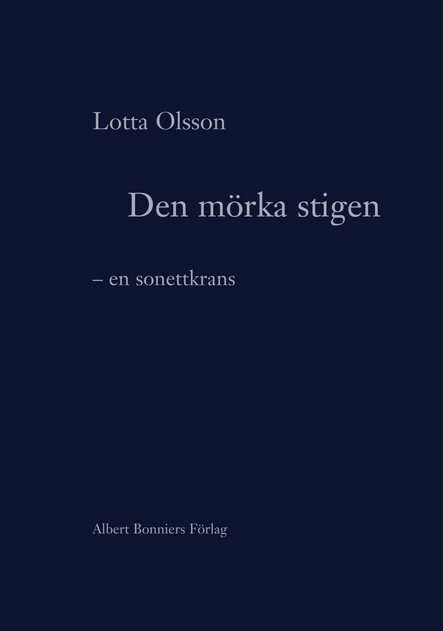 Buchcover für Den mörka stigen : En sonettkrans