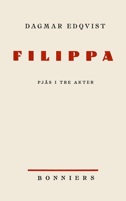 Filippa : Pjäs i tre akter bookCoverFor