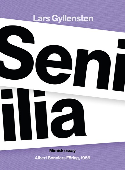 Senilia : mimisk essay bookCoverFor